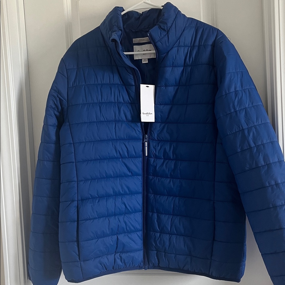NWT Goodfellow & Co Navy Puffer Jacket size M